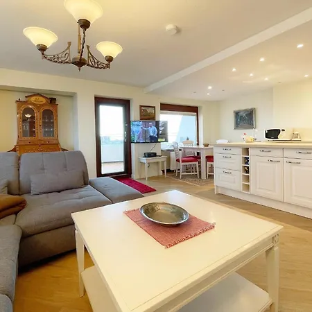 Haus Metropol App 108 Mit Meerblick Und Cityblick 3 Balkone 아파트 베스터란트